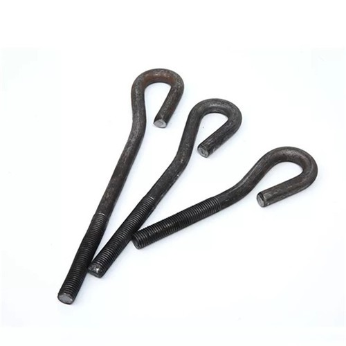 DIN529 Carbon Steel Black Oxide J Hook Bolt L Type Bolt