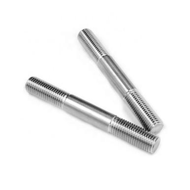 Carbon Steel DIN6379 Double End Titanium Stud Bolt Threaded Rod