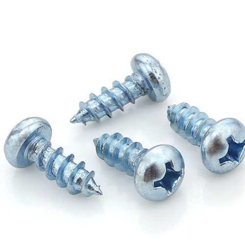 Silver Pan Head Self Tapping Screw For Metal Sheet
